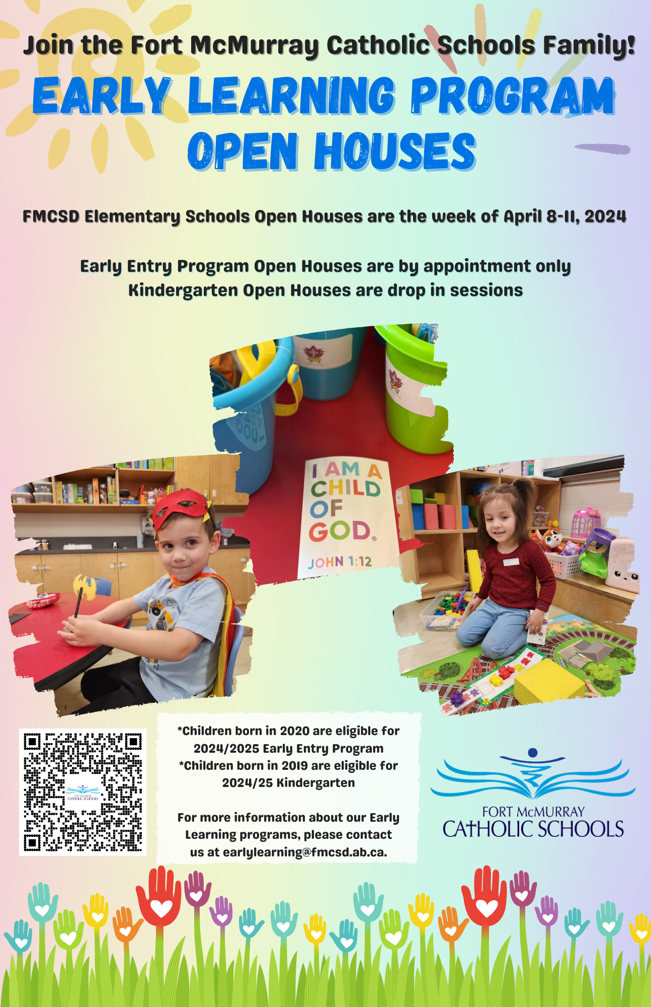 Early Entry Program and Kindergarten Open Houses are happening soon!