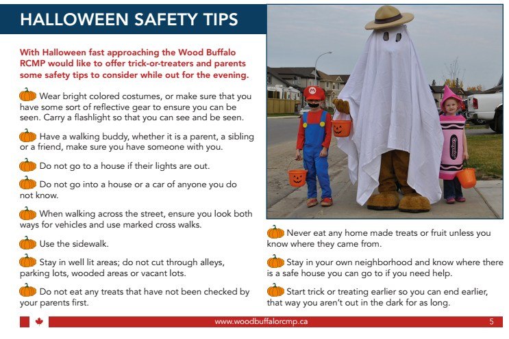 Wood Buffalo RCMP Safety Tips